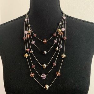 Ali- Khan New York 5 stranded necklace